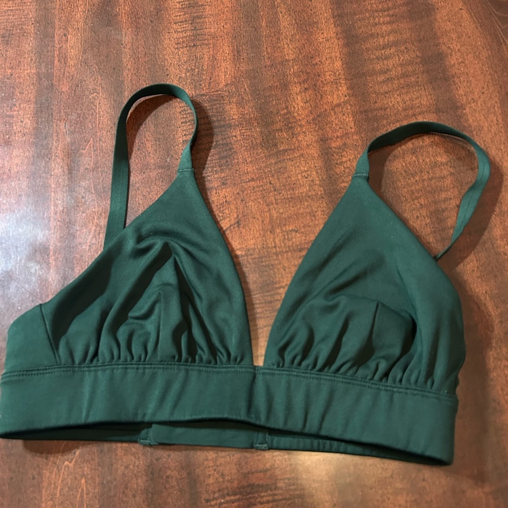 outdoor voices green sports bra